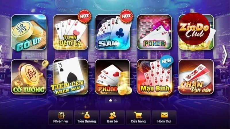 Sảnh game bài chất lượng