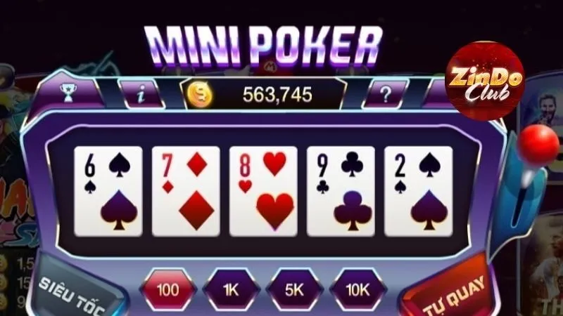 Nổ hũ mini poker dễ chơi