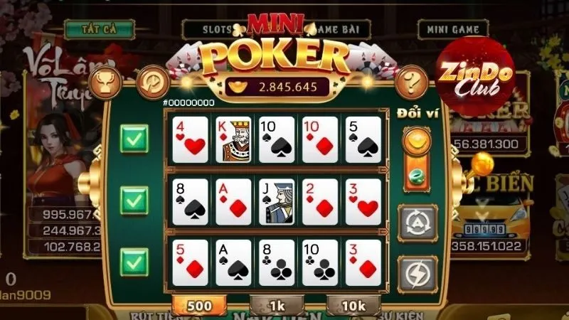 Luật chơi nổ hũ mini poker vô cùng đơn giản