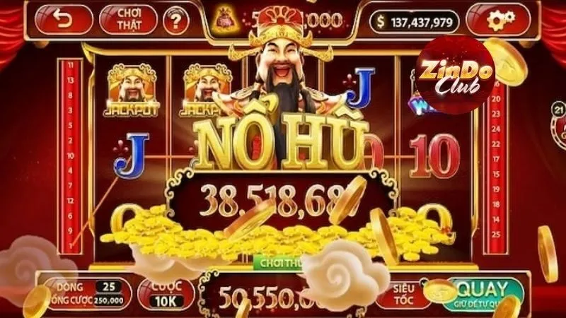 Nổ hũ Zindo sở hữu giao diện hút mắt